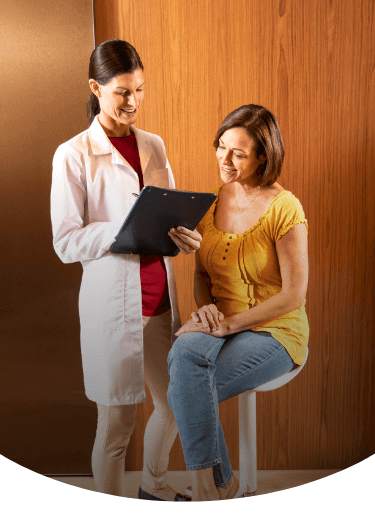 Psoriasis patient discusses SILIQ treatment with dermatologist